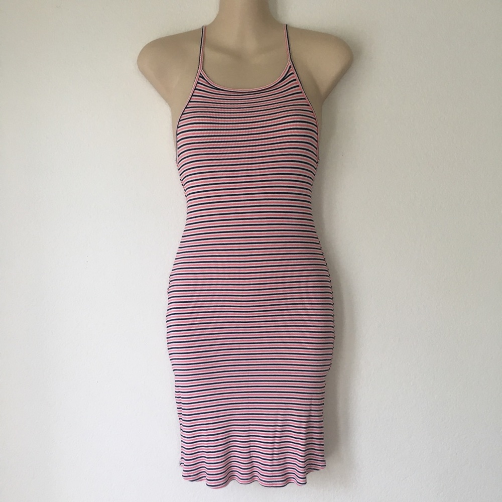 Hollister Lightweight Striped Bodycon Tank Dress